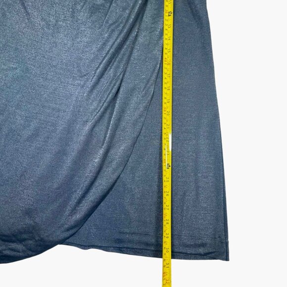 NWT Marc by Marc Jacobs Asymmetric Mini Dress Sz M Shimmer Blue Event Party - Picture 9 of 16